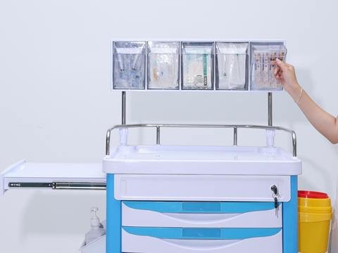 Medical Anesthesia Trolley Hospital Multi-Function Emergency Trolley Cart Medication Anesthesia Trolley With Wheels